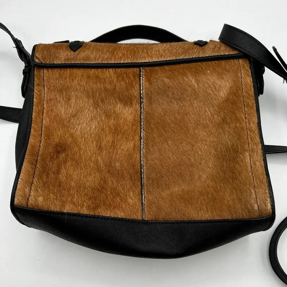 IIIBeca by Joy Gryson Brown‎ Calfhair Crossbody Bag